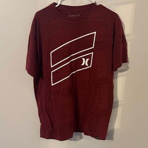 Hurley Men's Burgundy Short Sleeve Logo Tee